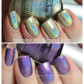 Esmalte de uñas de color láser con efecto arcoíris